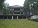 Hotel next to an old pine forest